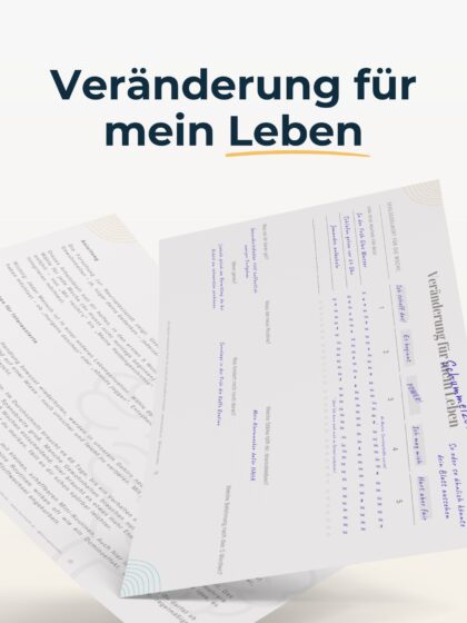 Veränderung für mein Leben